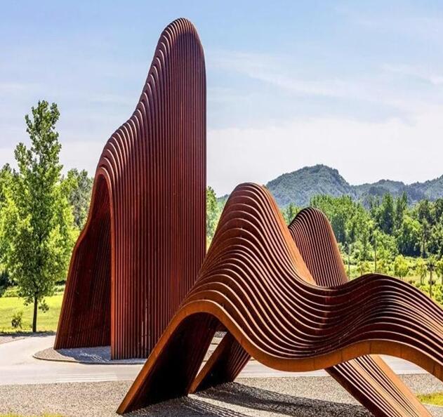 澧县锈钢板造型